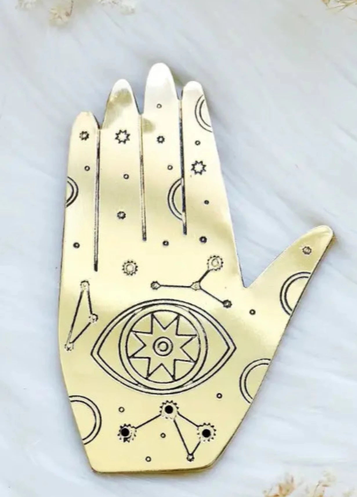 Healing Hand Brass Incense Holder | Goddess Provisions