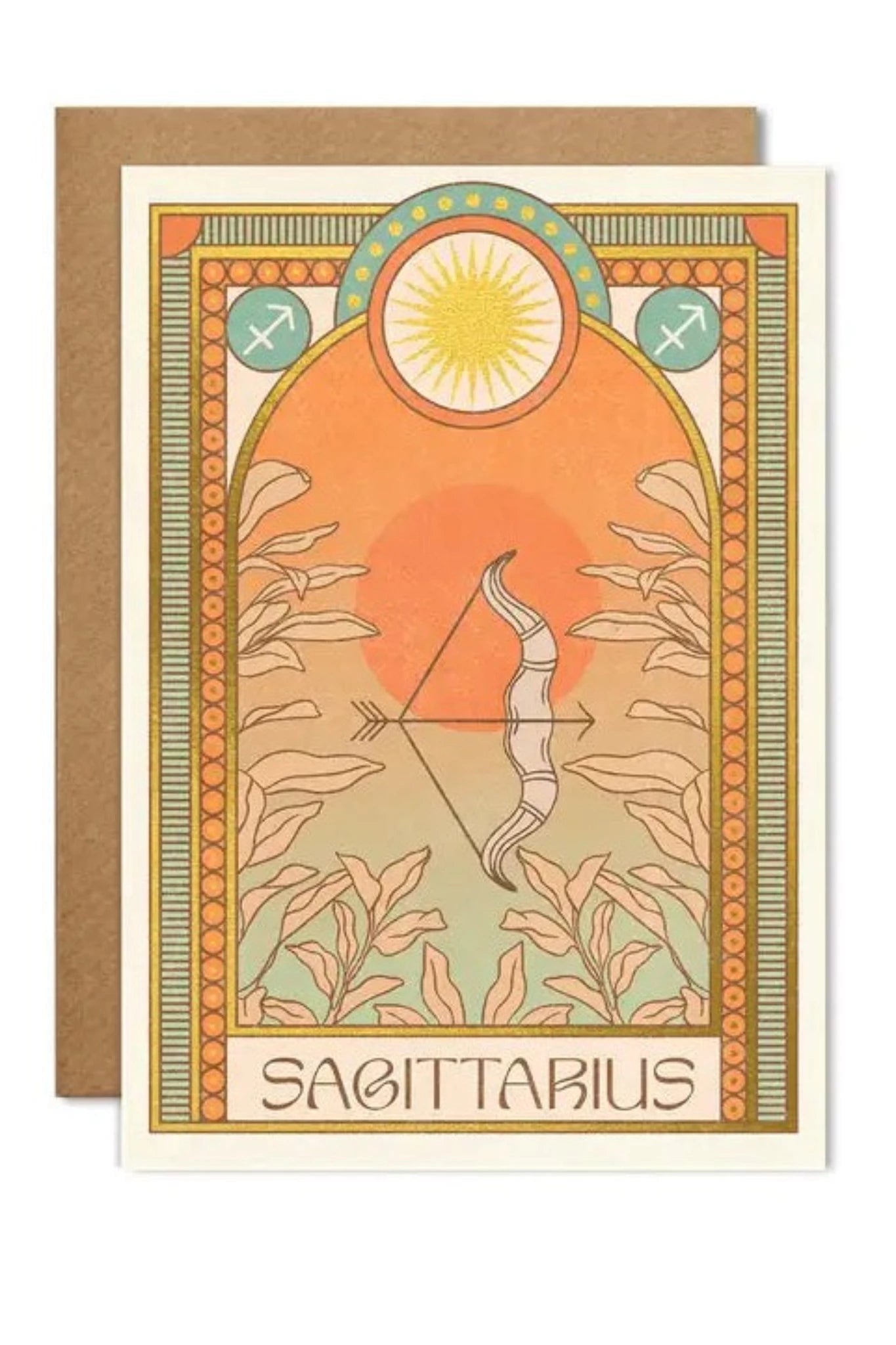Sagittarius Zodiac Card