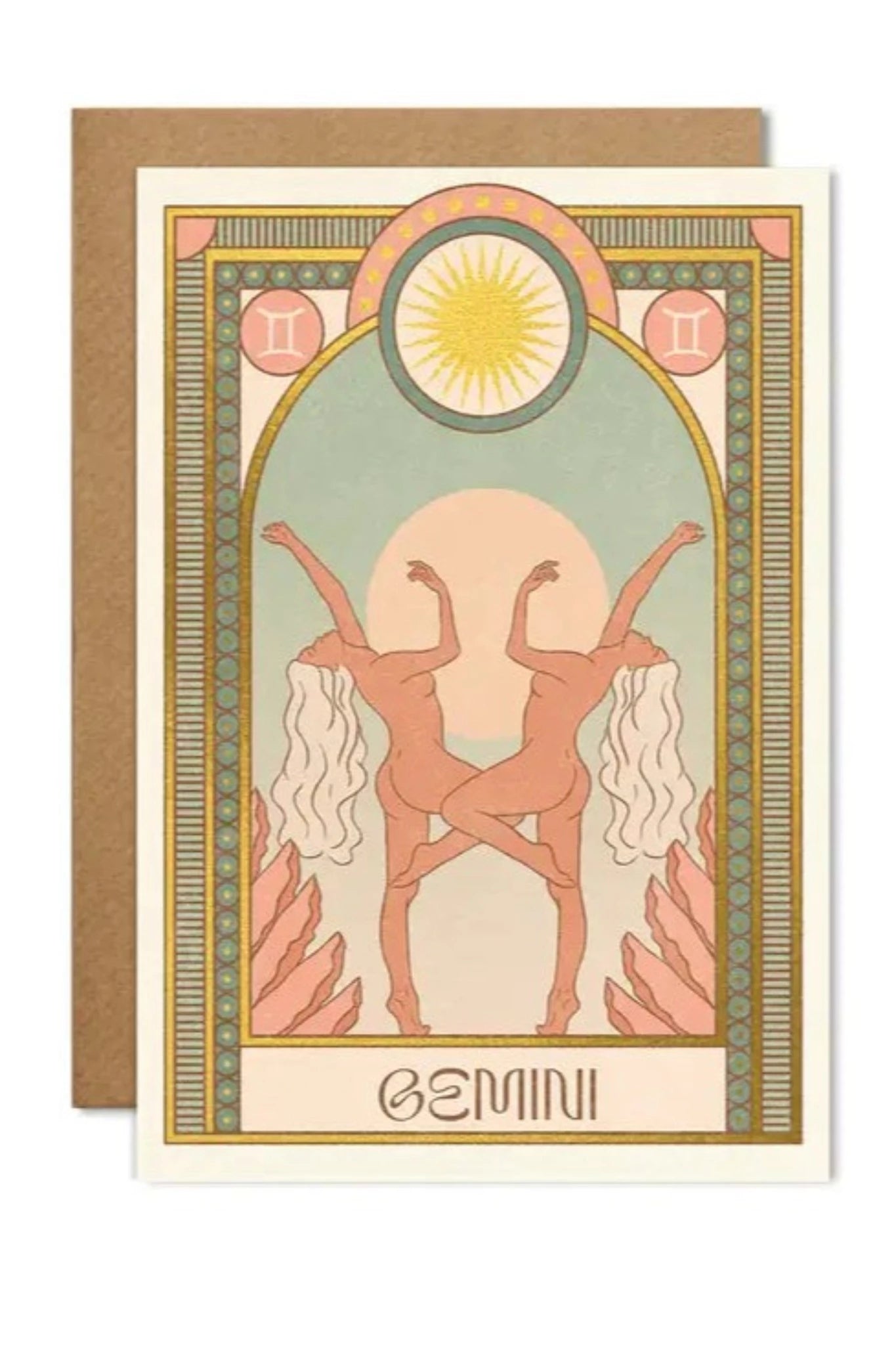 Gemini Zodiac Card