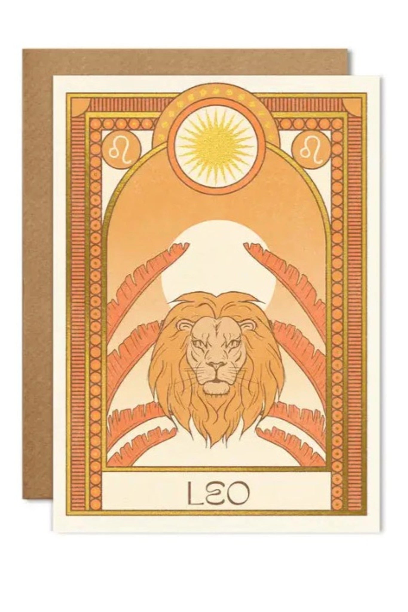 Leo Zodiac Card