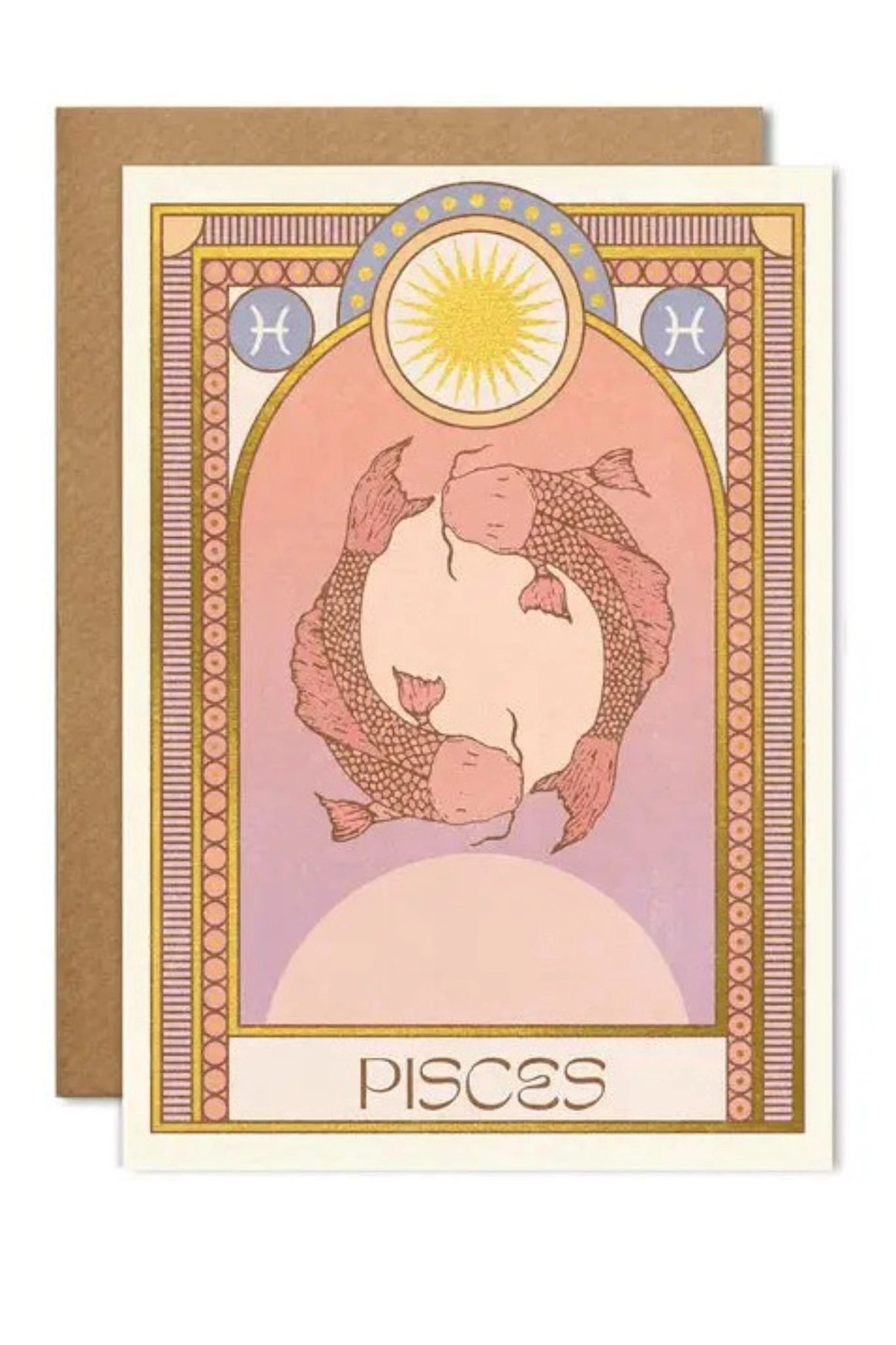 Pisces Zodiac Card