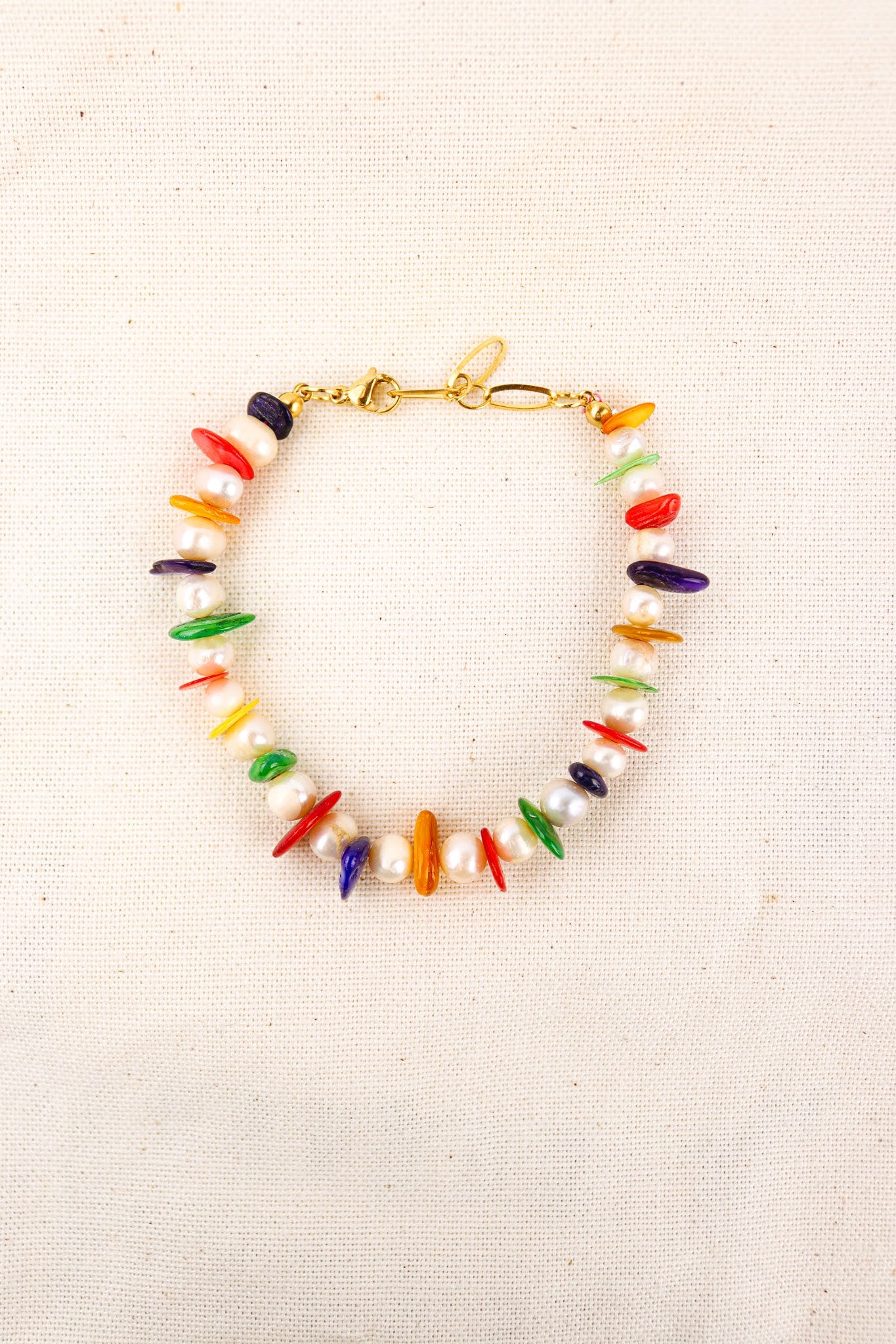 Multi Colour pearl bracelet