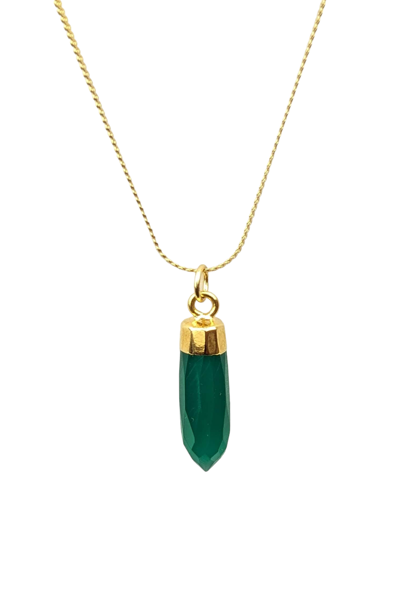 Prosperity - Courage - Heart Chakra necklace pendant stay gold by mme bovary