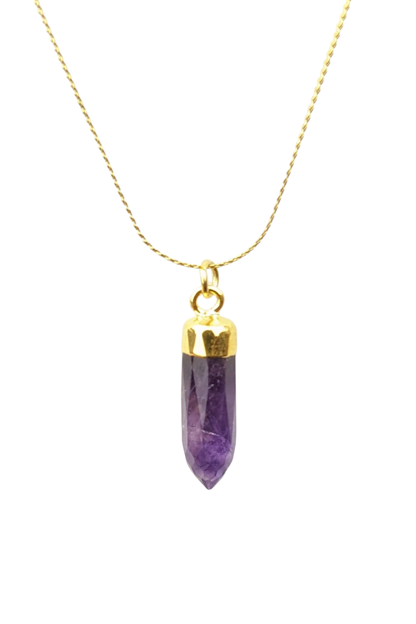 Serenity - Calmness - Crown Chakra necklace stay gold by mme bovary pendant