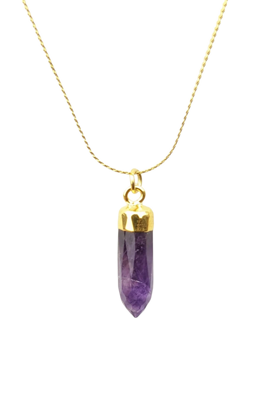 Serenity - Calmness - Crown Chakra necklace stay gold by mme bovary pendant
