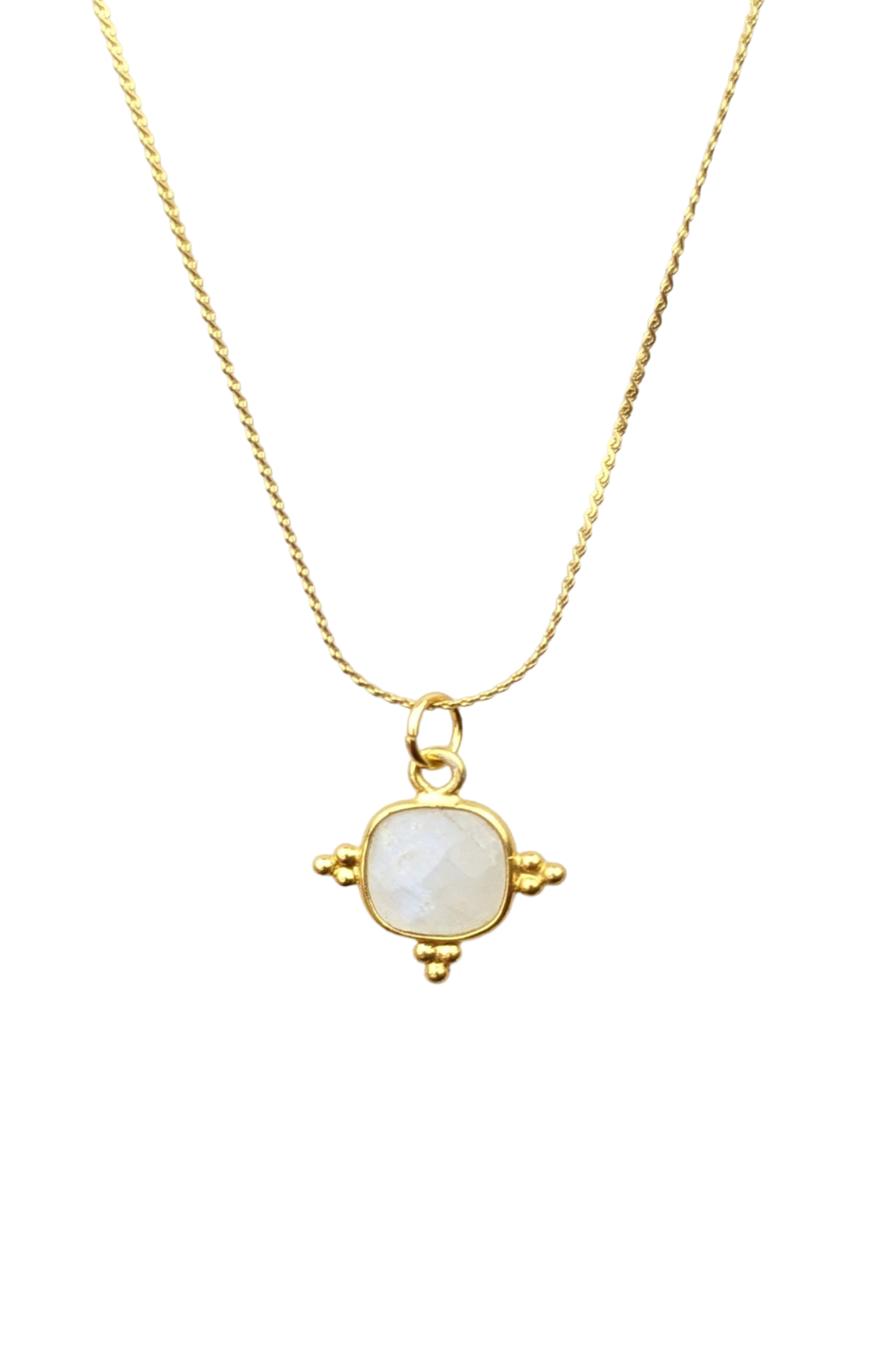 Trusting the Process - Clair Voyance - Crown Chakra necklace pendant stay gold by mme bovary