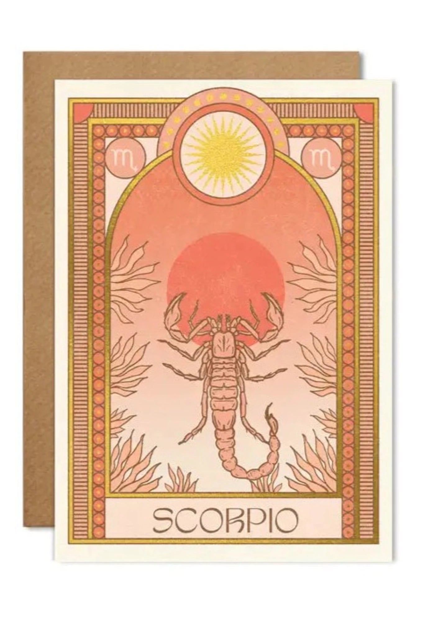Scorpio Zodiac Card