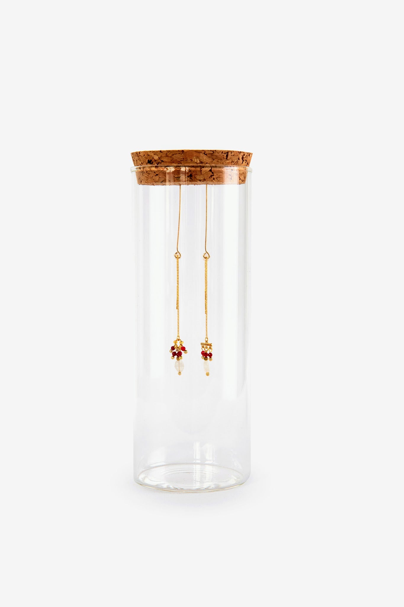 SG17 - Waterfall earrings - Garnet