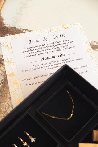 Aquamarine - Trust & Let Go - giftbox - made with LOVE