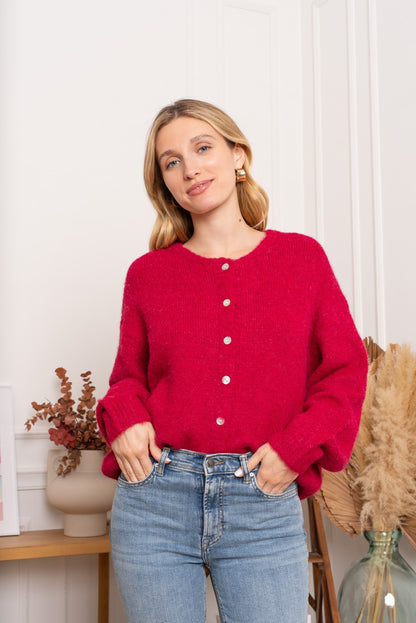 Timeless Red Wool Blend Knit