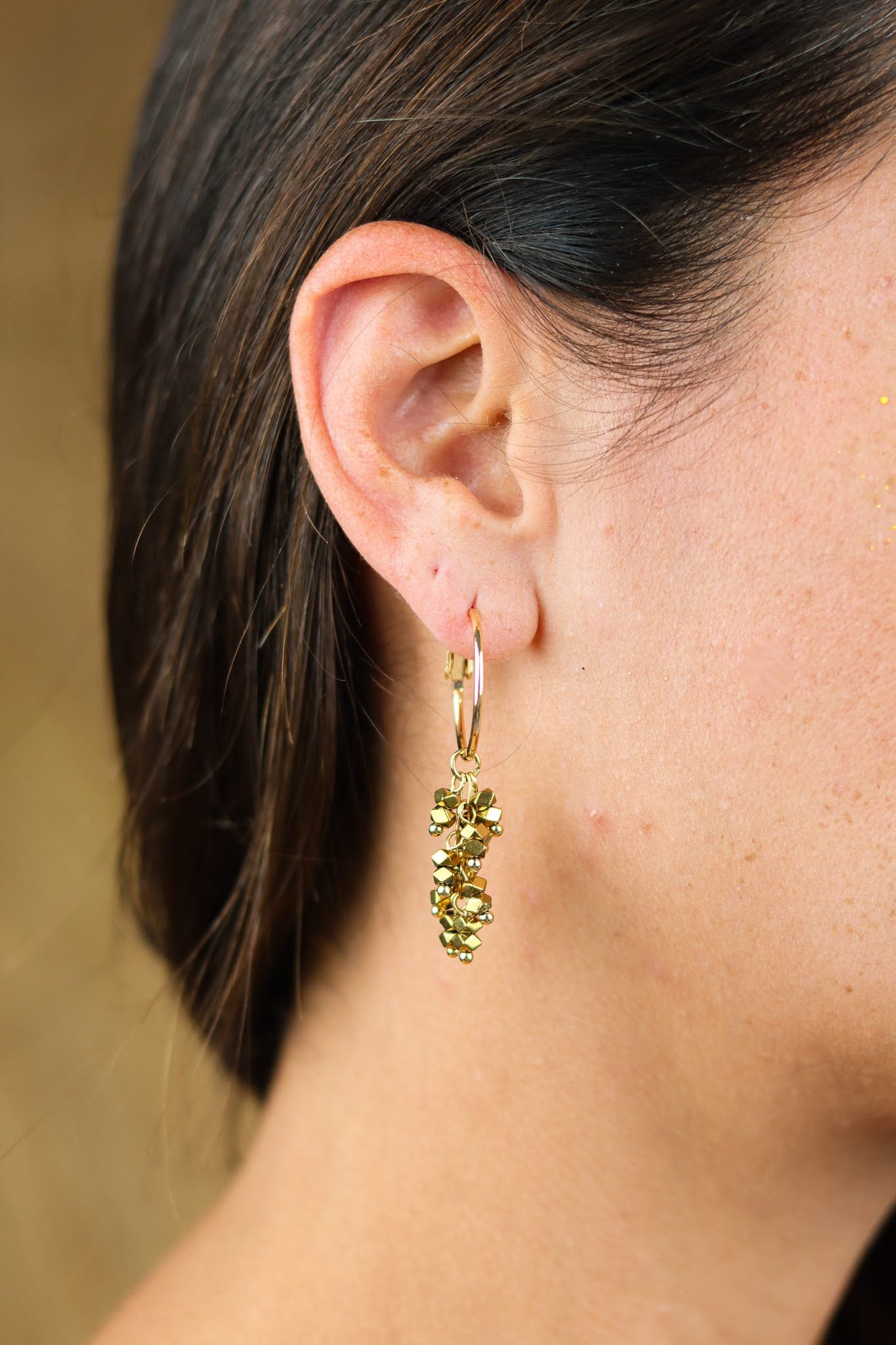 Hematite Asymmetrical Earrings