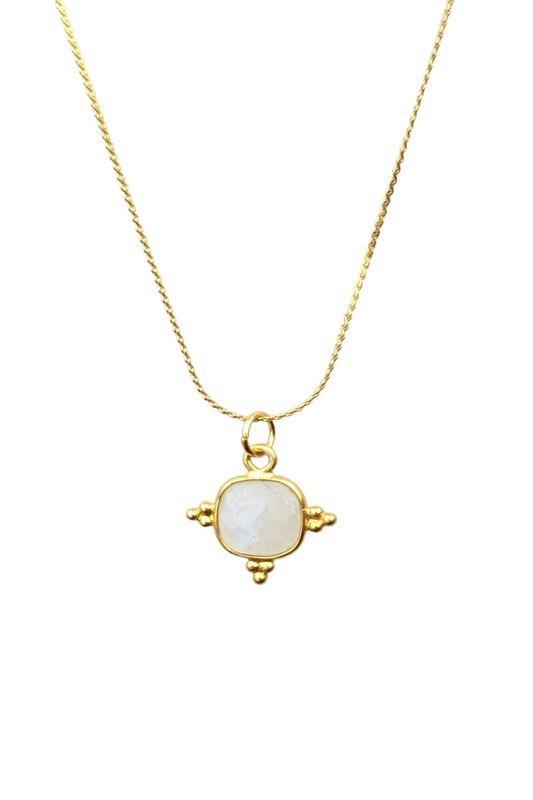 Trusting the Process - Clair Voyance - Crown Chakra necklace pendant stay gold by mme bovary