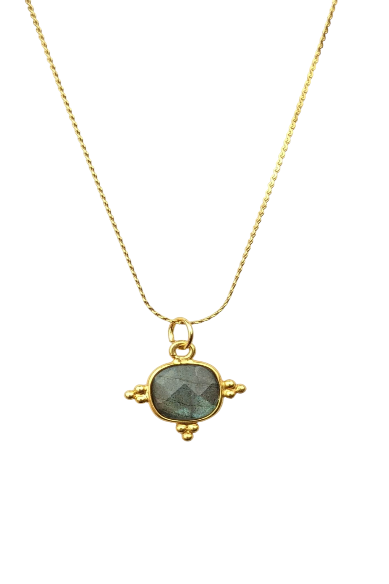 Aura alignement prevent energy leakage Crown Chakra pendant necklace stay gold by mme bovary