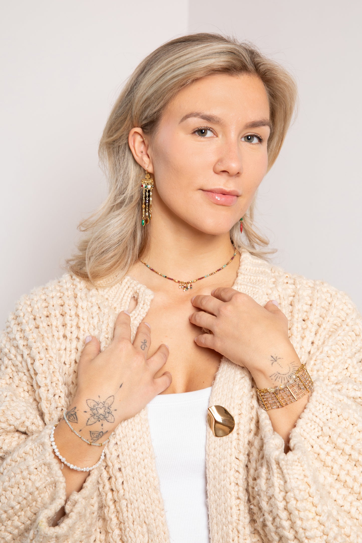 Dangling mix van halfedelstenen