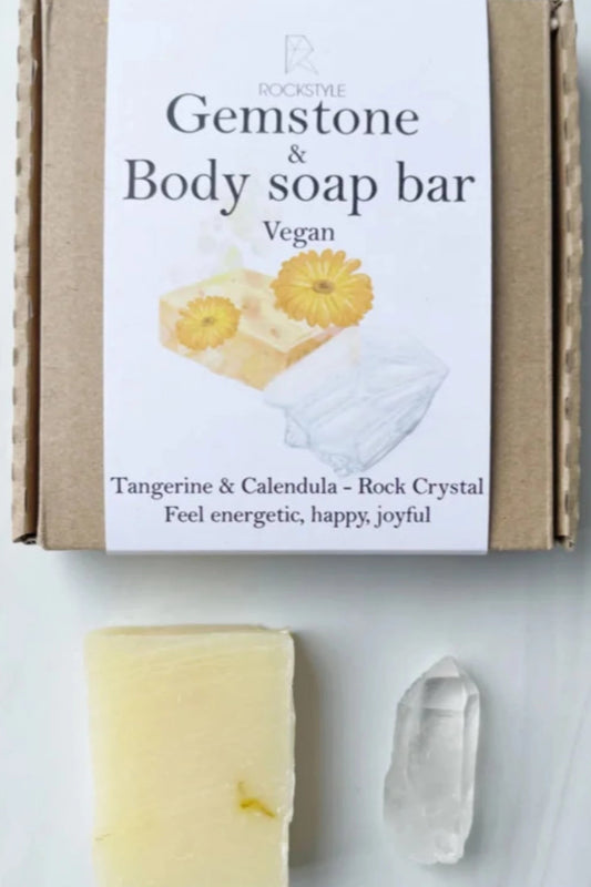 Body Soap Bar & Clear Quartz