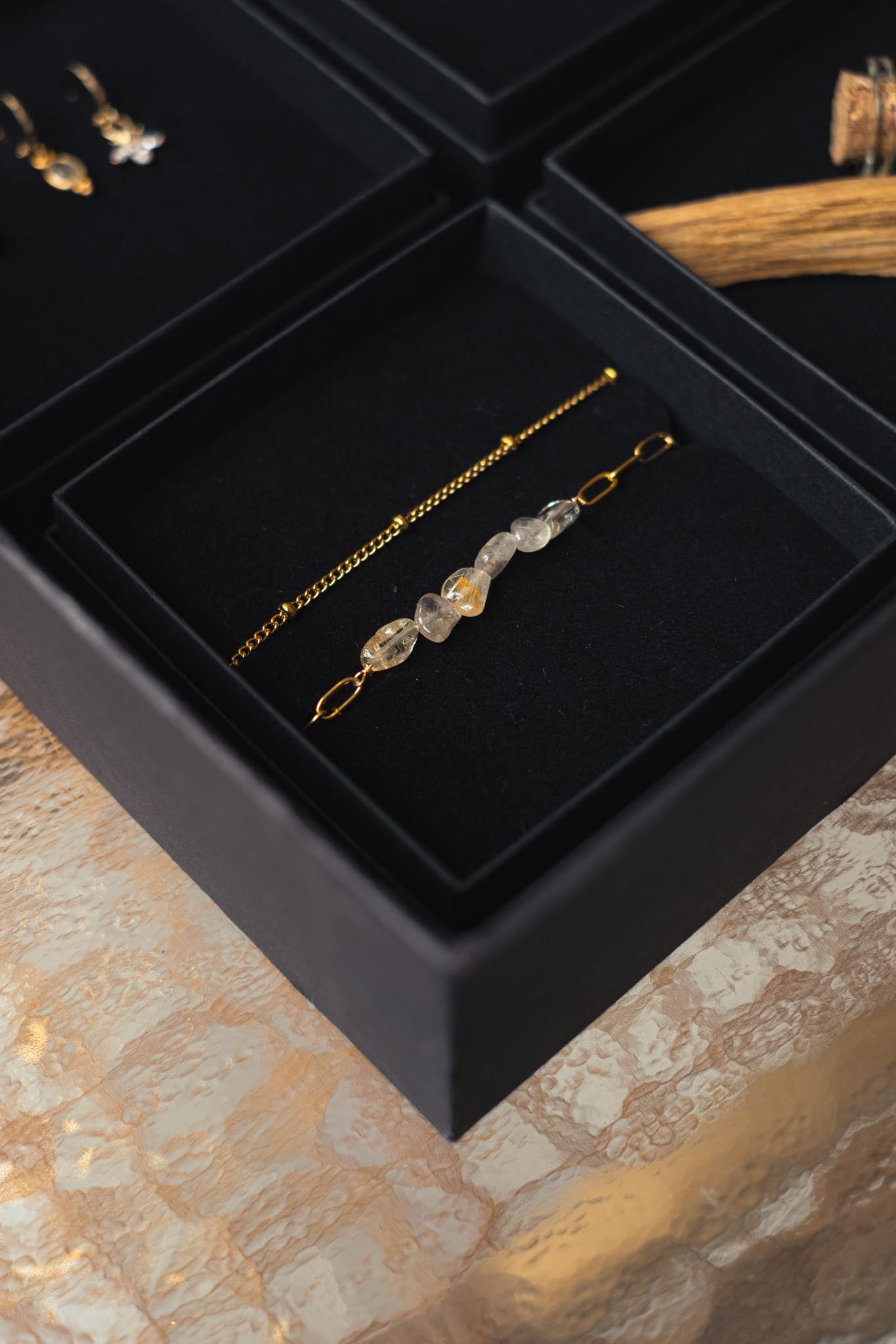 Double Bracelet with Citrine