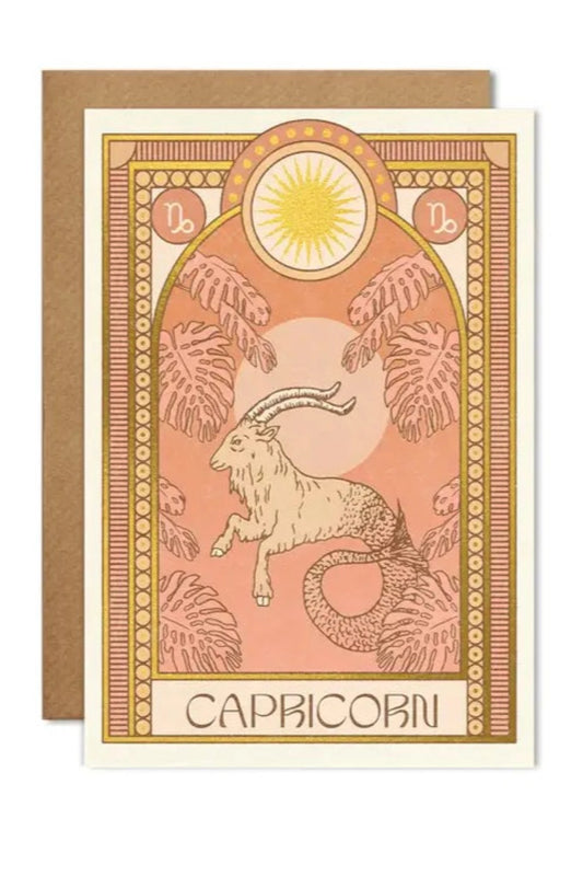 Capricorn Zodiac Card